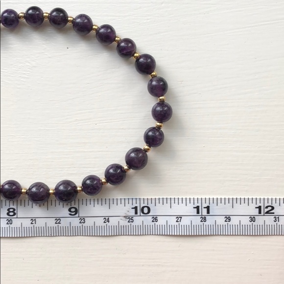 SOLD Vintage Amethyst Wire-Strung Beads - Picture 6 of 8